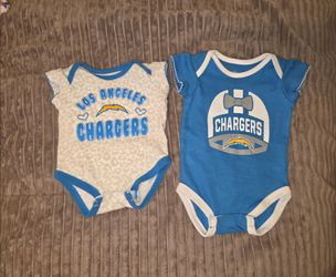 LA Chargers Baby Onesies Set of 2