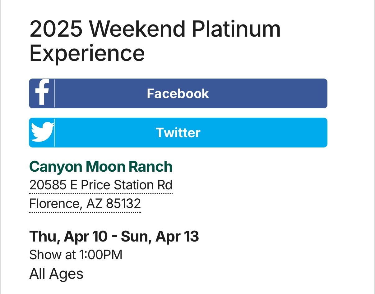 Country Thunder Premier Parking Pass 2025
