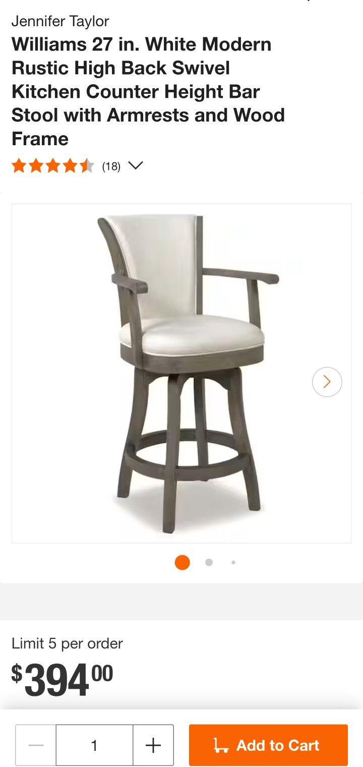 (3) Bar Stools / Swivel Chairs