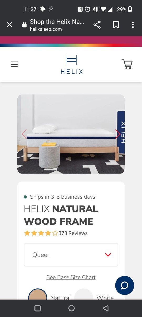 Helix Wooden King Bed Frame