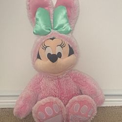 2021 Disney Store Exclusive Minnie Mouse Bunny Easter Soft Plushes