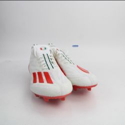 Miami Hurricanes adidas adizero Football Cleat Men's White/Orange New Size 14