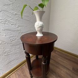 Small Lamp Table Round End Side 