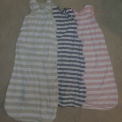 Three Ecolino Organic Cotton Sleep Sacks