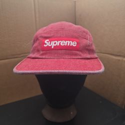 Red Suprwme Denim Hat