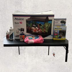 Aqueon 10 Gallon Basic Fish Tank W/ Accessories 