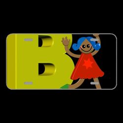 License Plate Novelty Car Front Girl Female Alphabet Letters