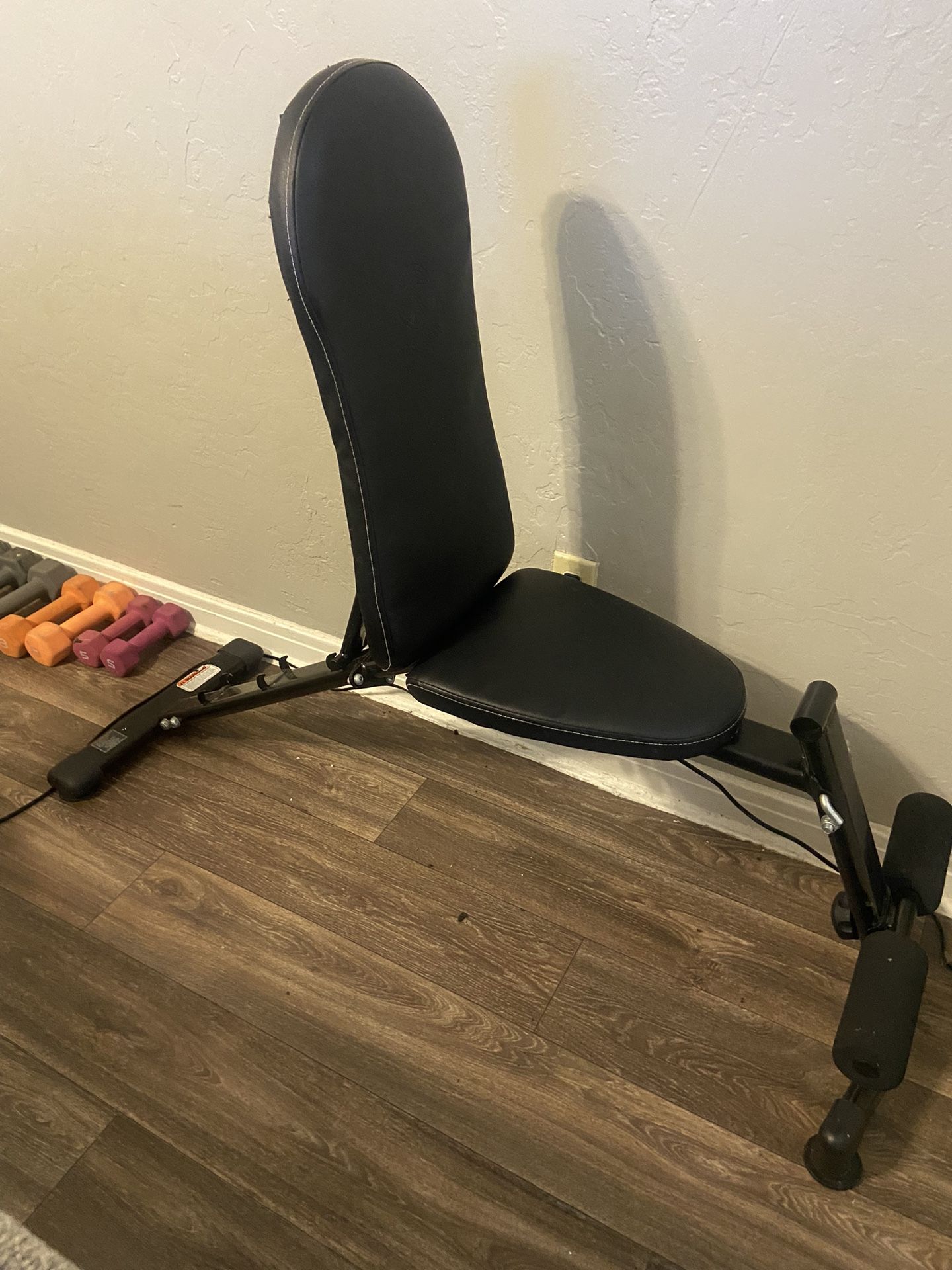 Adjustable Workout Bench With Weights