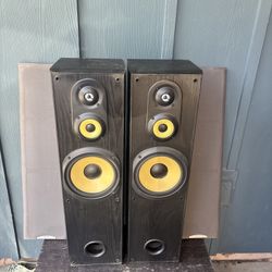 Sony SS-MF550H Floor Speakers HiFi Stereo Vintage Home Audio 3-Way Home Theater