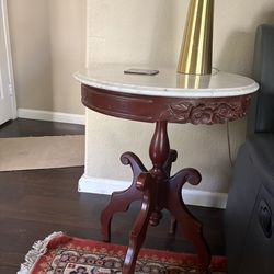 Marble coffee table and side table