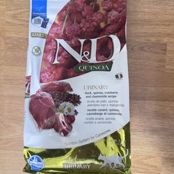N & D Quinoa cat food 3.3lbs unopened