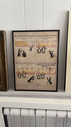 Posen Penguin Pepsi Cola Vintage Comic Ad.