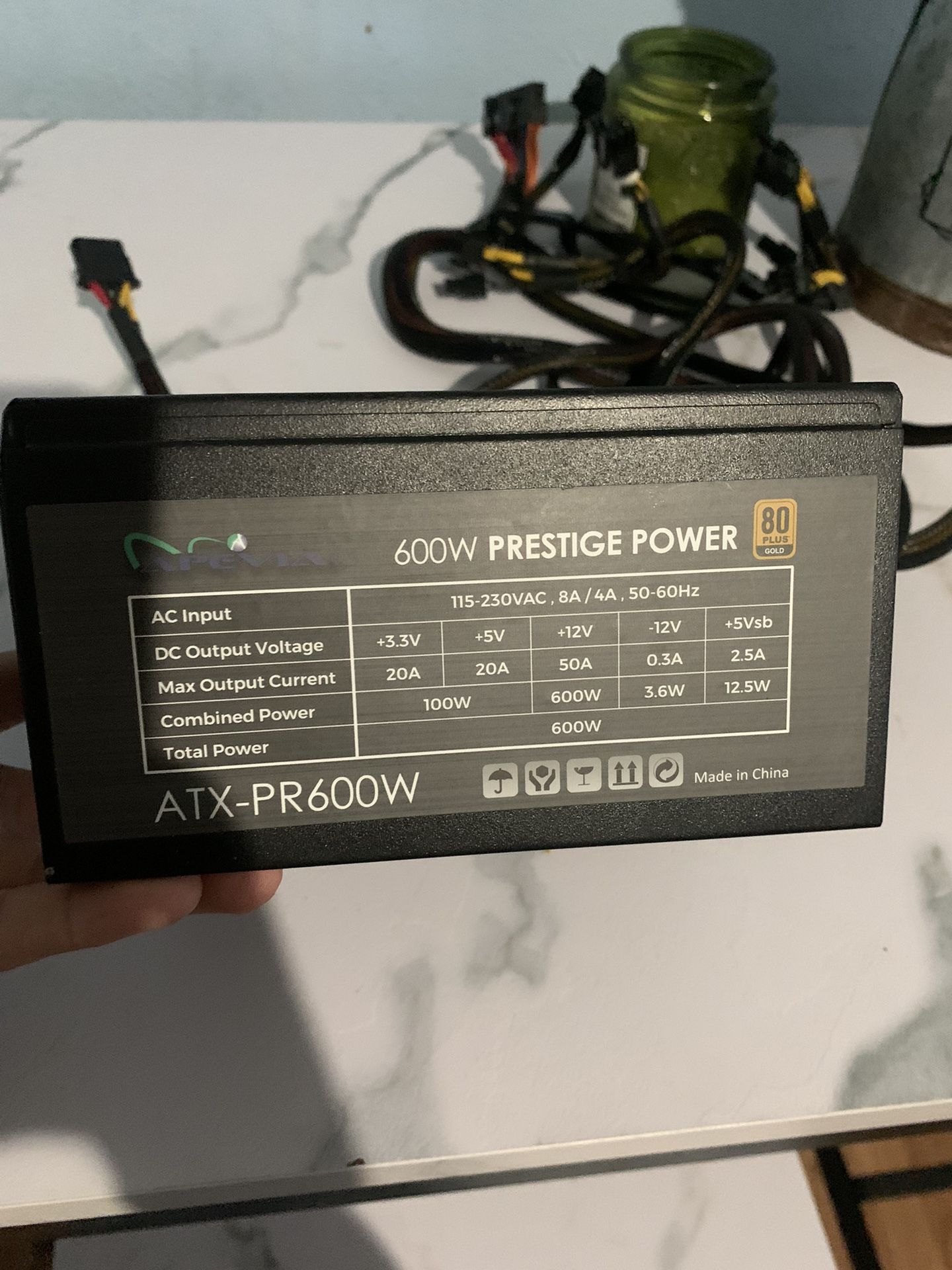 Apevia ATX-PR600W Prestige 600W 80+ Gold Certified