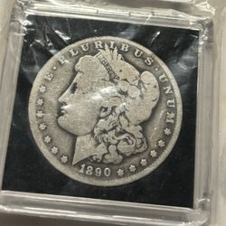 1890-O  Dark Toned U.S. Silver Morgan Dollar 