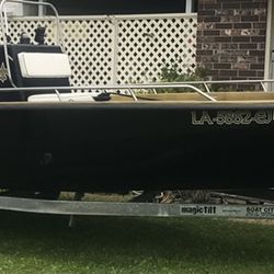 21’ Kenner boat With A 150 Black Max Mercury Motor