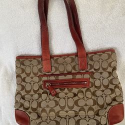 Red Coach Purse 