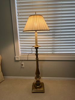 Vintage Brass Floor Lamp