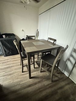Dining table with chairs