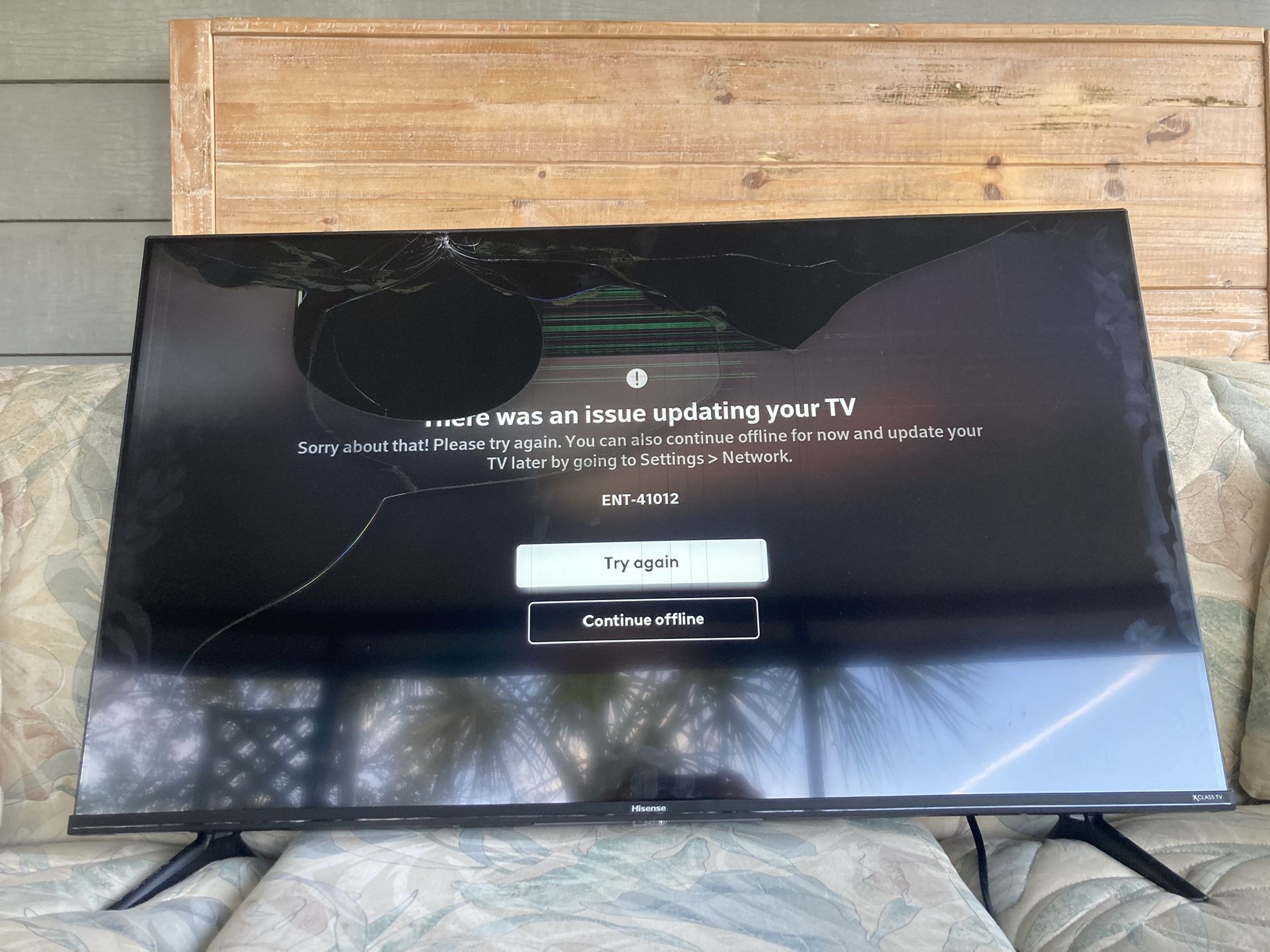 hisense led lcd tv 43A6GX3 year 2021,for Parts(broken Screen)