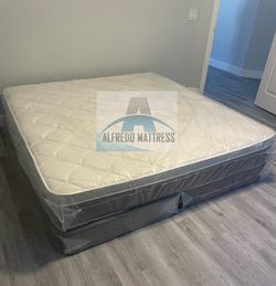 King mattress PILLOW TOP and box spring set (2pc - brand new) NEW KING-QUEEN-FULL-TWIN SIZE SETS MATTRESS AND BOX SPRING
