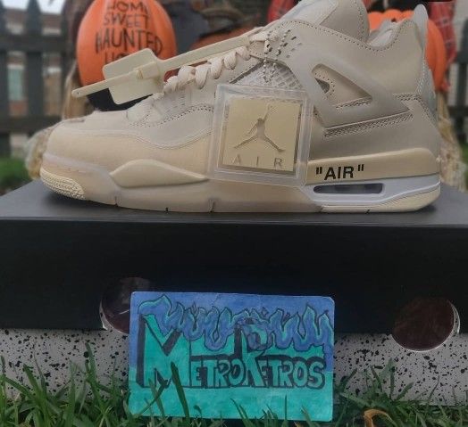 OFFWhite ×Jordan 4s "Sail"