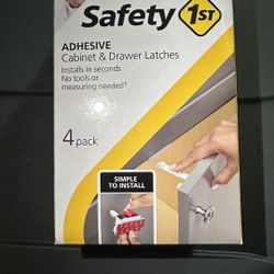 5 pieces - Safety 1st adhesive cabinet drawer latches childproof