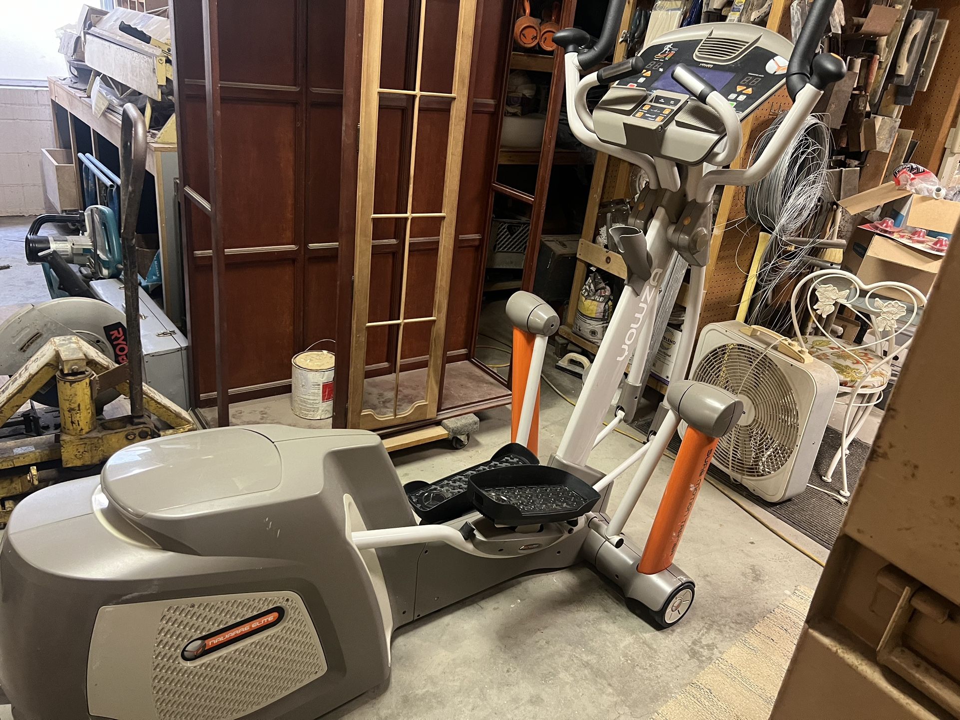 Yowza Fitness Miami Elliptical Trainer Machine Gray