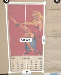 1948 Vintage Pin-Up Girl Calendar