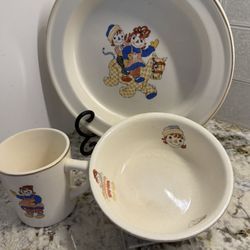 Raggedy In And Andy Childs Place Setting