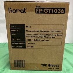 Karat TPE Small Gloves 100Box/2000Cs 