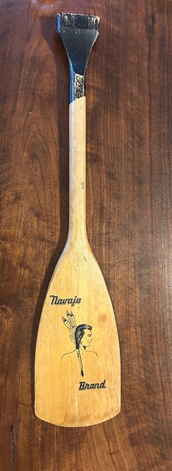 Vtg Navajo brand wooden paddle