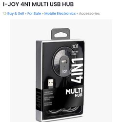 Ijoy Multi - Port 4-In-1 USB Hub, (Silver) New   