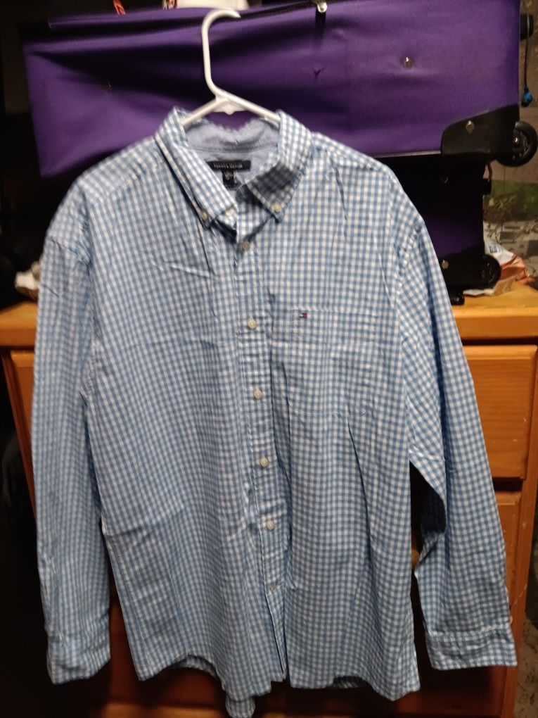 Long Sleeve Button Up Dress Shirt 