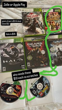 Xbox 360 games & kinnect system