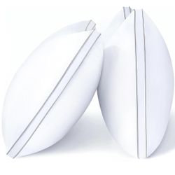 ViewStar Pillows Queen Size Set of 2, Hotel Quality, Down Alternative Gusseted Bed Pillows for Side, Back, or Stomach Sleepers, White