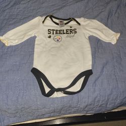 Pittsburgh Steelers Baby Girl Onsie 0-3 Months 