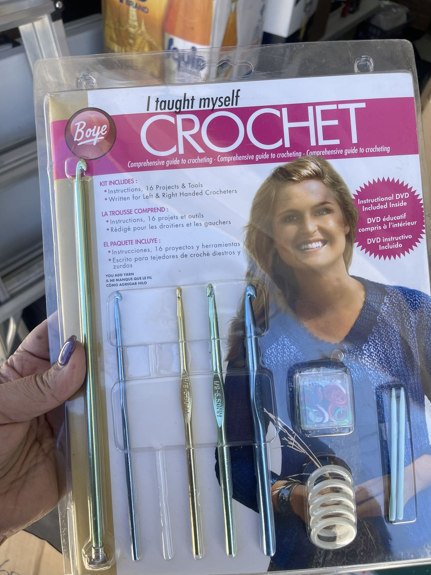 Taught Myself To Crochet Kit -unopened