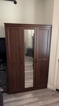 IKEA wardrobe storage brown