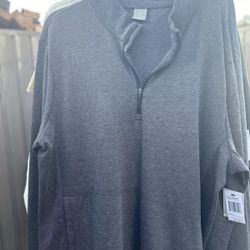 Men’s pull over shirt with zipper top Xxl