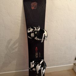 Sims Ritual Ride 164 Wide Snowboard With Flow Bindings (L-XL)
