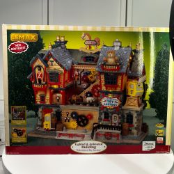 Lemax Tinkertown Toy Factory Lighted & Animated Building From 2005