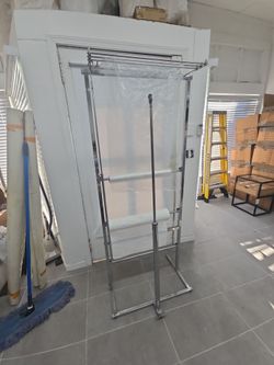 3 Roll Polyethylene Garment Bag Dispensing Rack