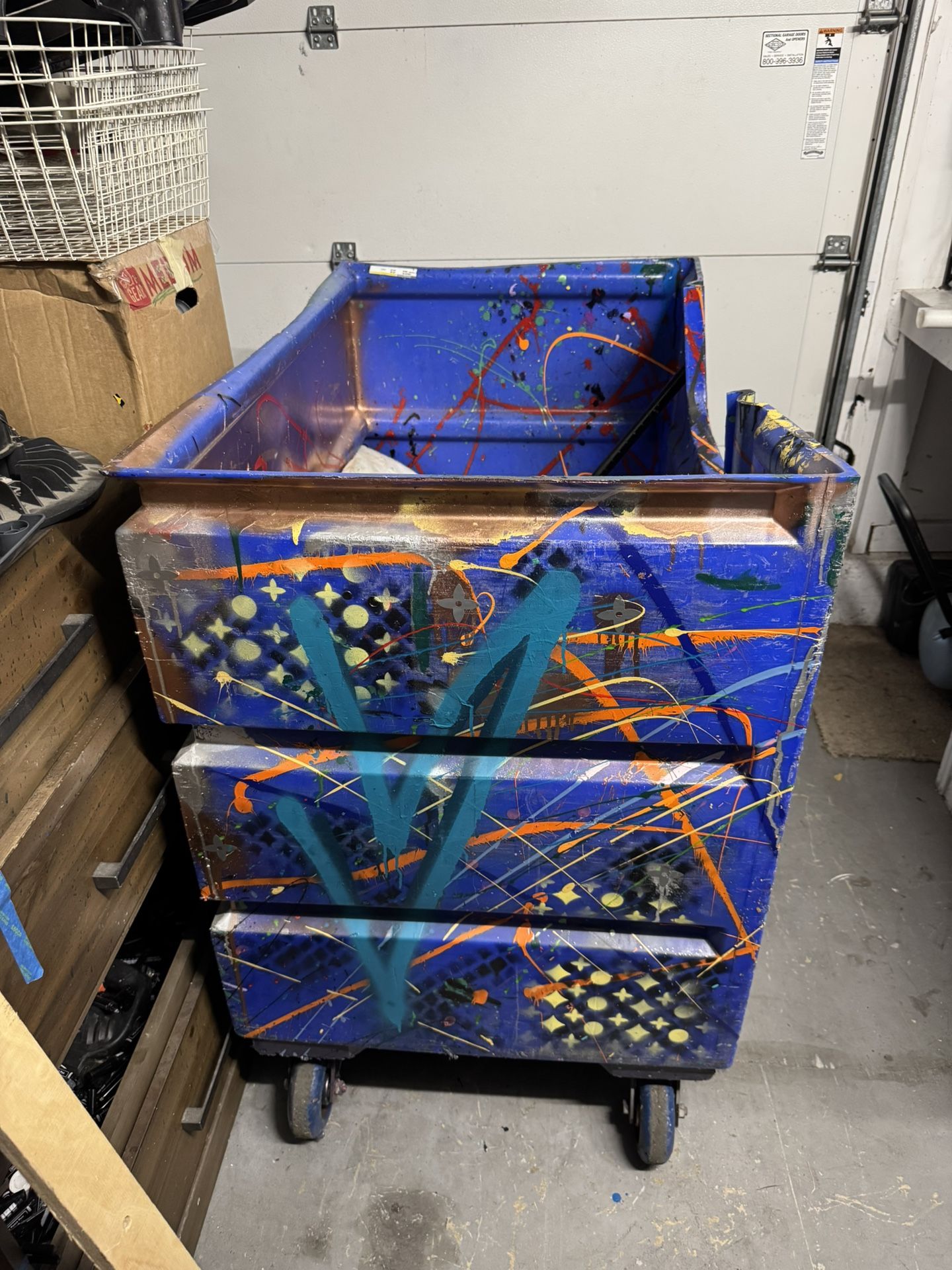 Small Dumpster on Wheels