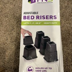  HNS Home Organizing Solutions Adjustable Bed Risers