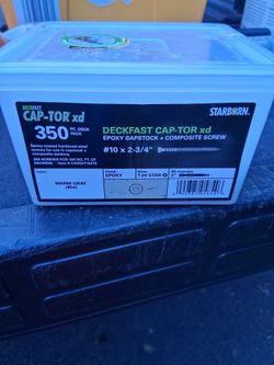 Cap-tor composite deck screws