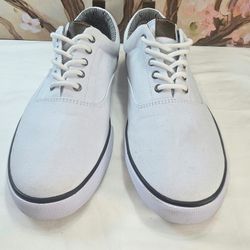 Goodfellow & Co. White Lace-Up Canvas Sneakers Men's Size 12