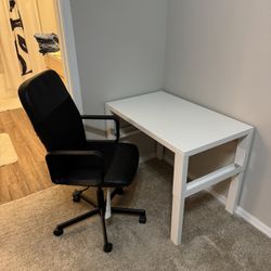 ikea desk and chair