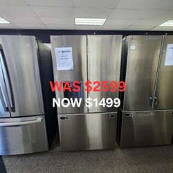 26 Cu. Ft. Smart Counter Depth Max French Door Refrigerator With Dual Ice Maker 