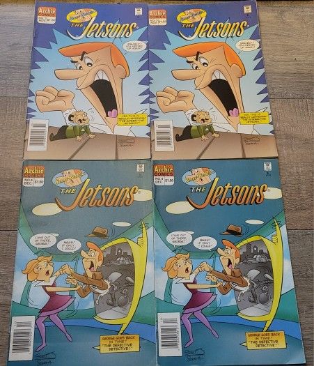 The Jetsens Comic Books #3, #4 (2 Copies Of Each)