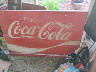 Vintage Enjoy Coca-Cola Metal Sign